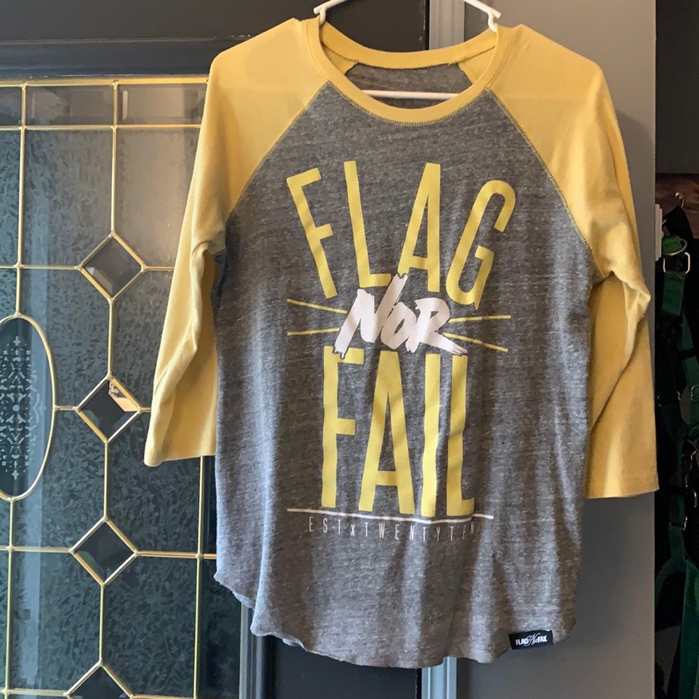 FlagNorFail Baseball Tee🤍